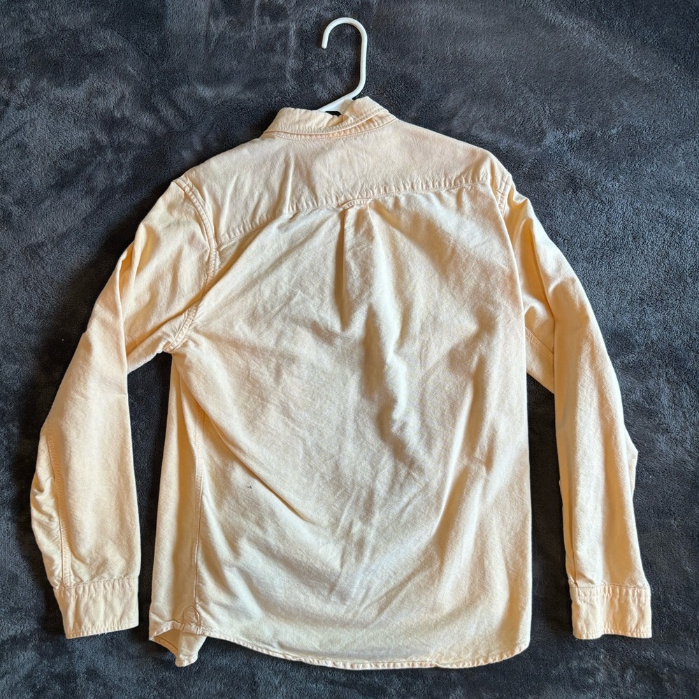 American Eagle Seriously Soft Yellow Button Up - … - image 3